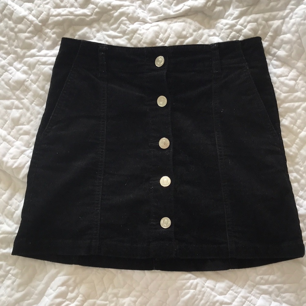 25 Forever 21 button down corduroy skirt